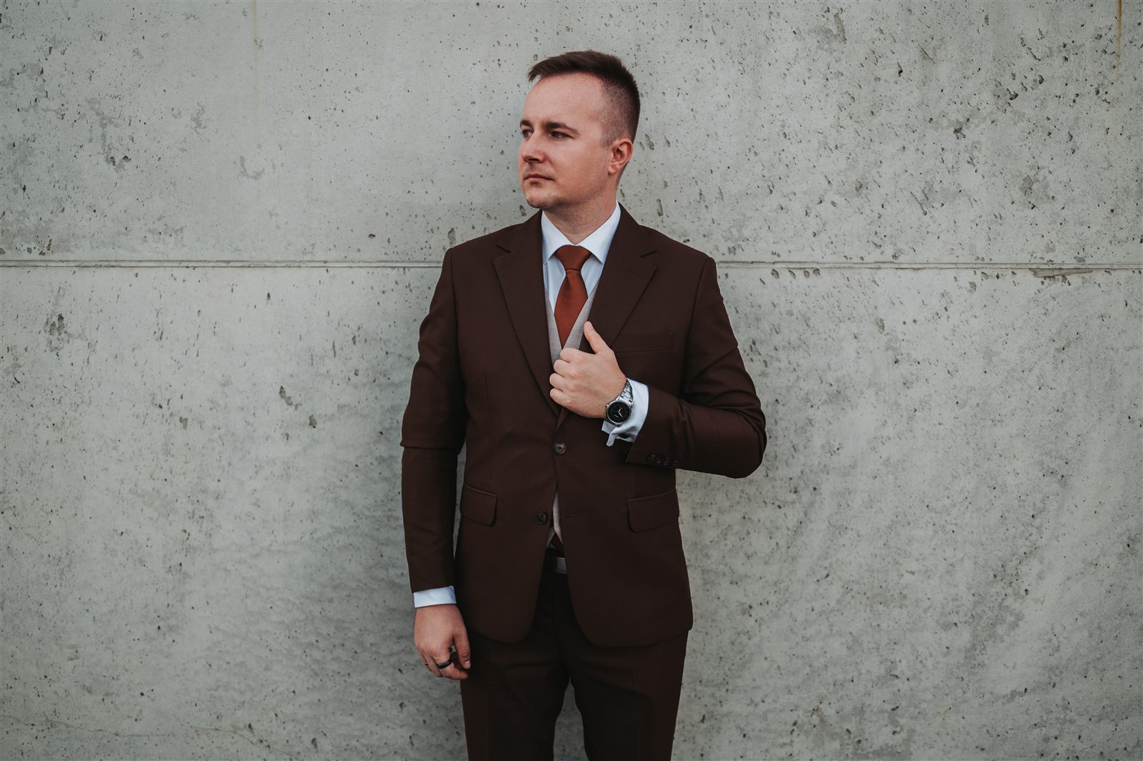 Adam Szelągowski podczas pracy